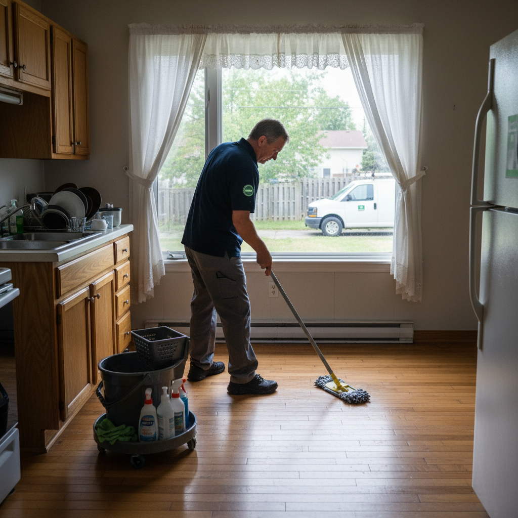 cleaning services work